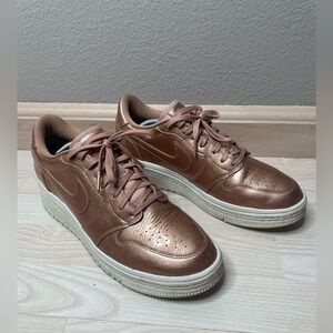 Nike Air Jordan 1 Lifted Metallic Red Bronze Womens Shoes Size 12 or Mens 10.5